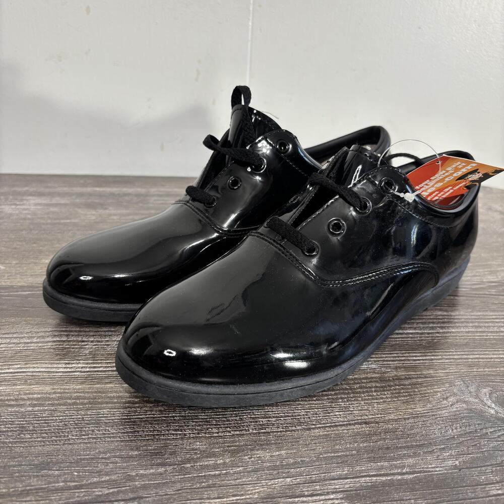 Dinkles Shoes Mens 9 Womens 11 Black Synthetic Derby Marching Band Dress Lace Up